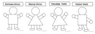 Nouns and Verbs freebie Activity 2