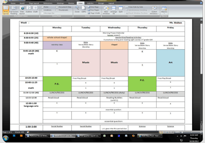 Lesson Planners-A School Week Linky 2