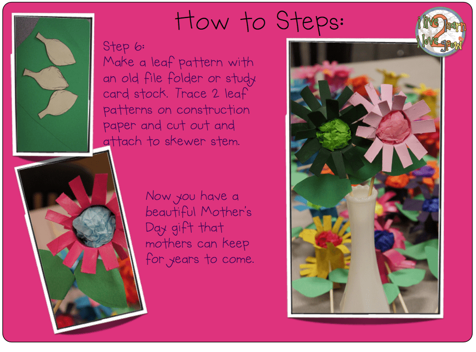 How to Make Cheap and Beautiful Mother's Day Flowers and a Card Freebie 7